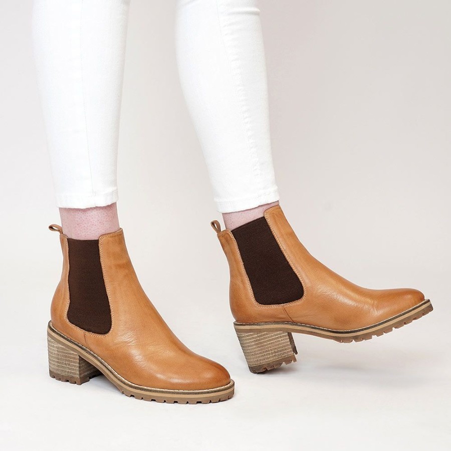 Boots Mollini Shoes | Biscoti Tan