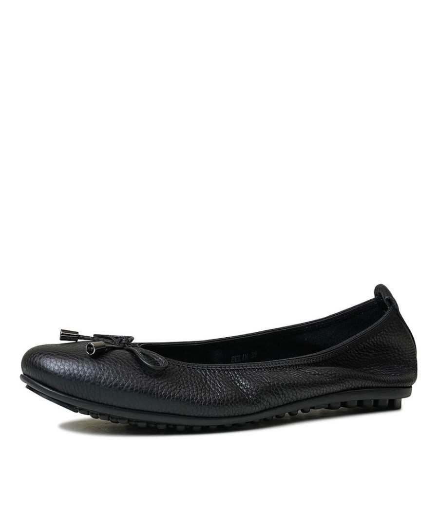 Flats Django & Juliette | Belin Black Leather