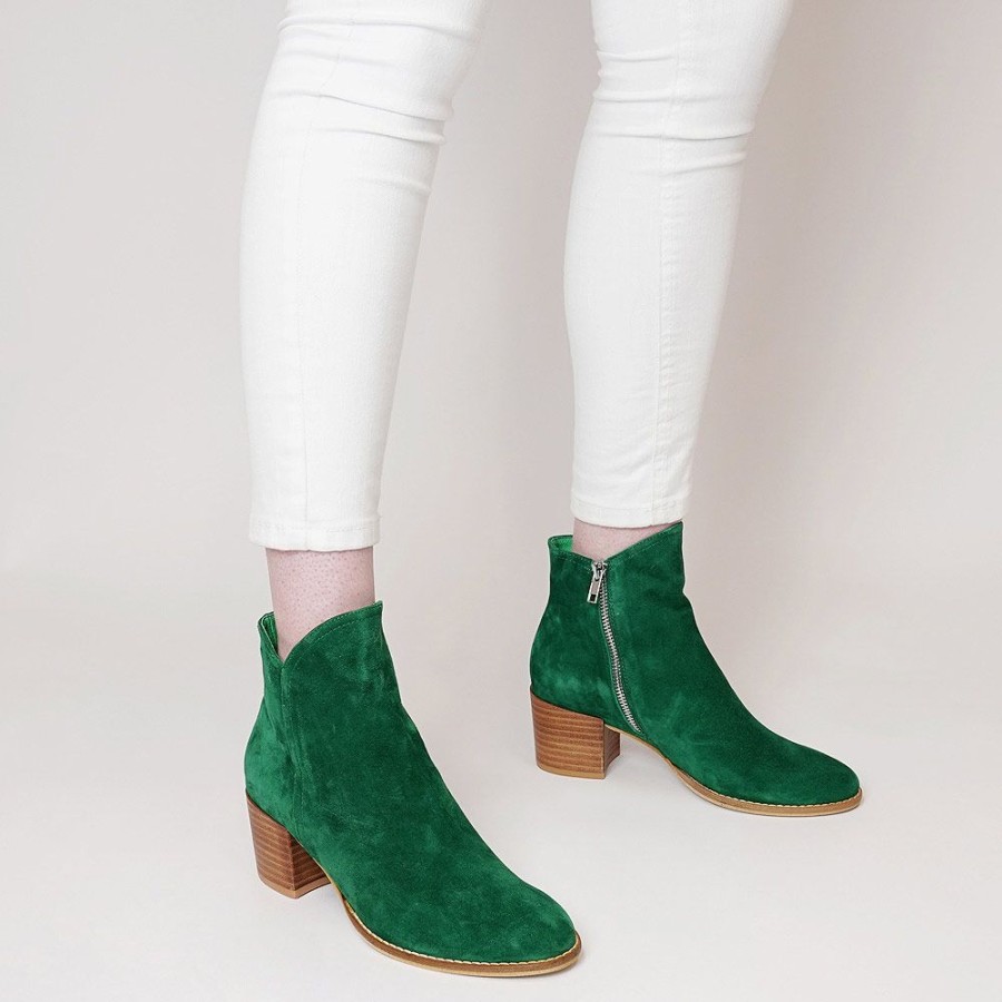 Boots Django & Juliette | Mockas Emerald Suede