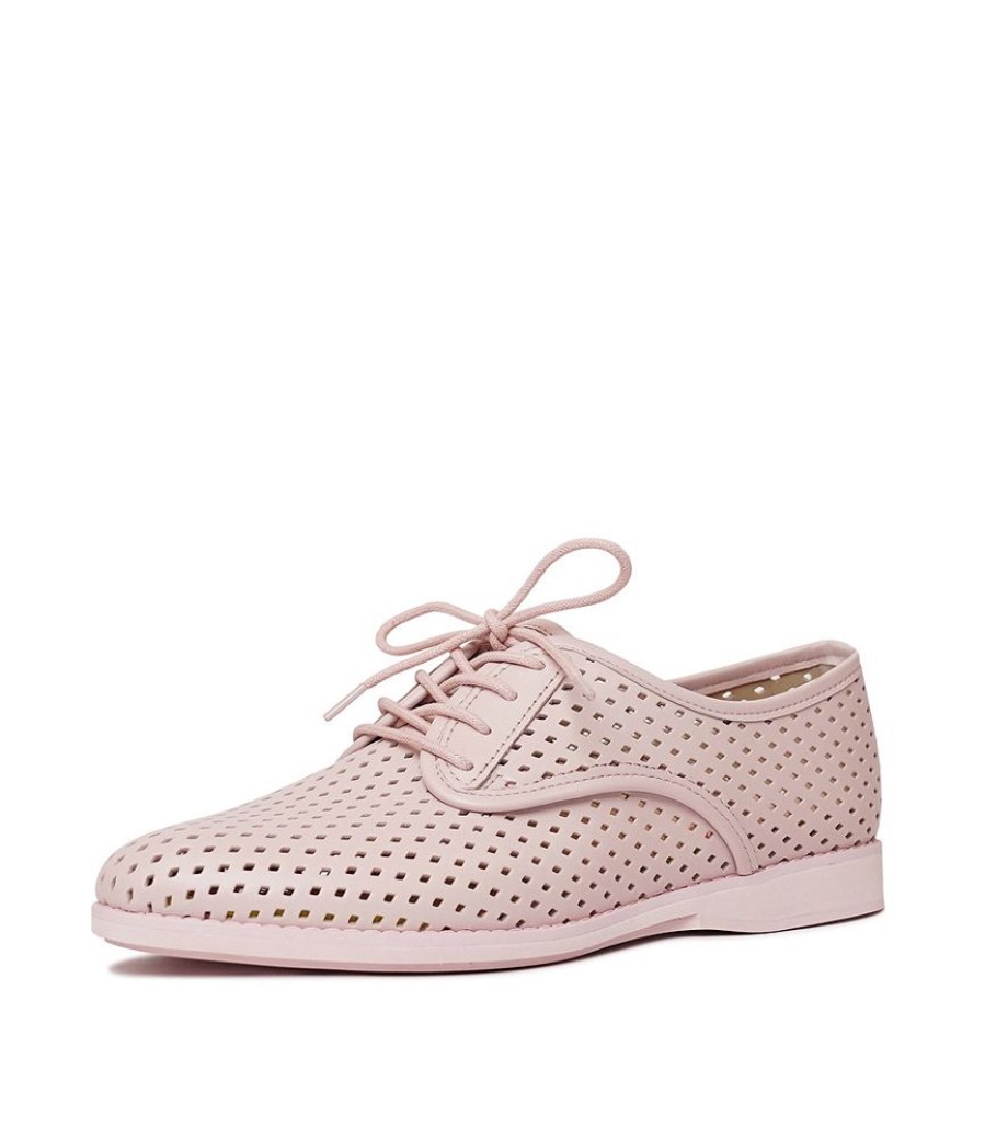 Flats Rollie | Derby Punch All Pink