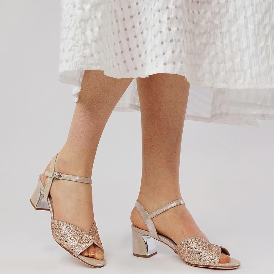 Heels Django & Juliette | Juba Nude/Gold Shimmer