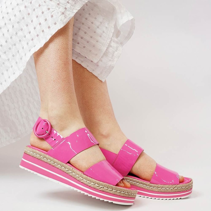 Sandals Django & Juliette | Atha Hot Pink Patent