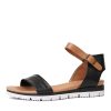 Sandals Django & Juliette | Londona Black/ Dark Tan