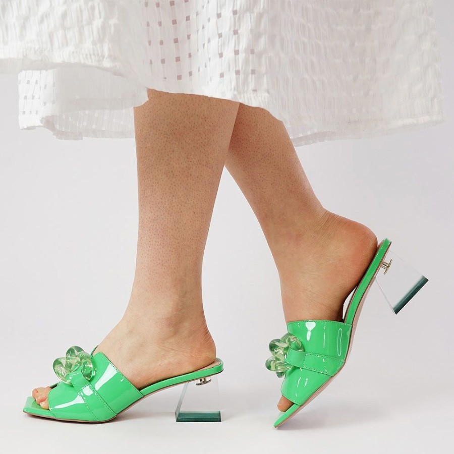 Heels Django & Juliette | Rulie Lime Patent