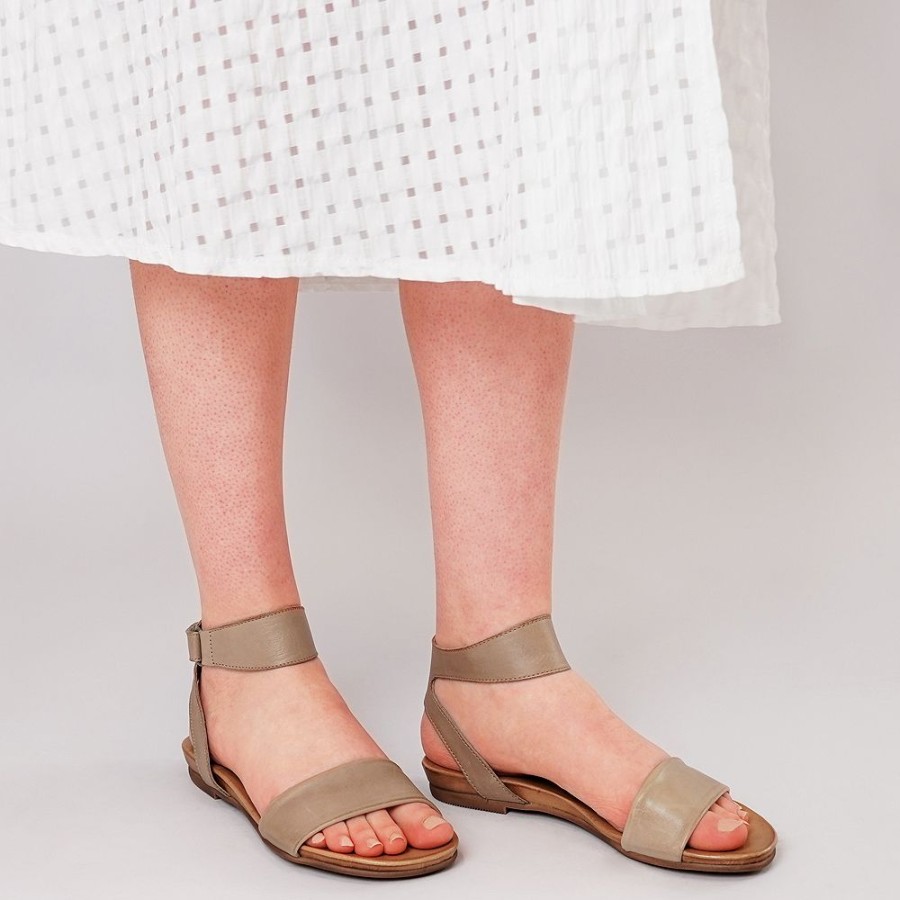 Sandals EOS Shoes | Lauren Taupe Leather Sandals