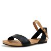 Sandals Django & Juliette | Jinnit - Black/ Tan Leather Sandals