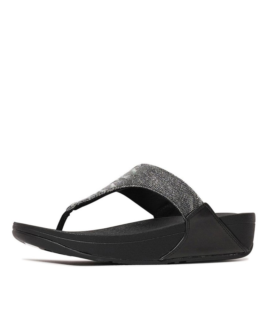 Sandals Fitflop | Lulu Glitz All Black