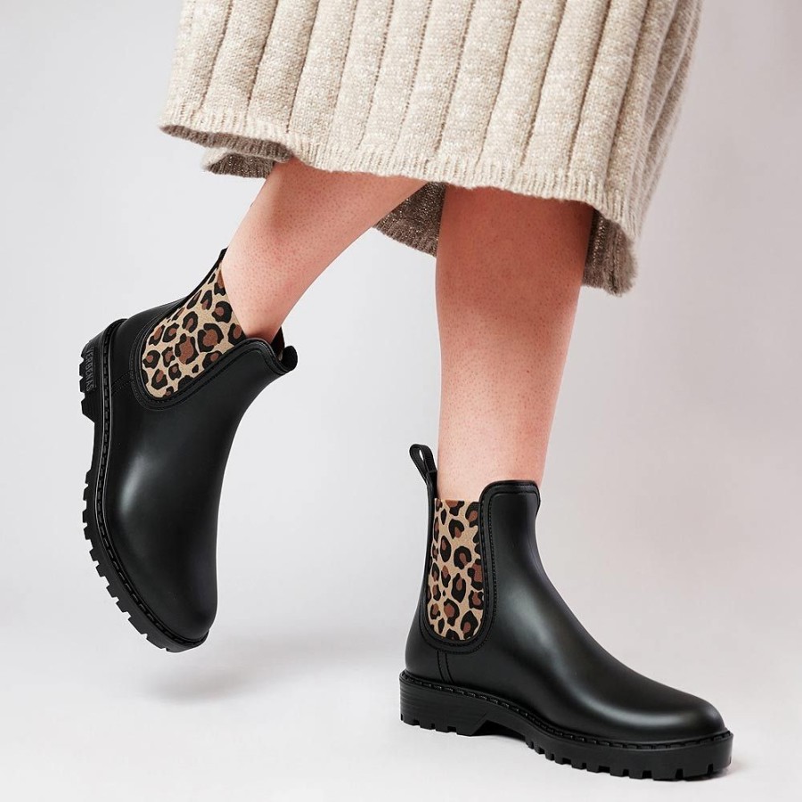 Boots Verbenas | Gaudi Black/ Leopard