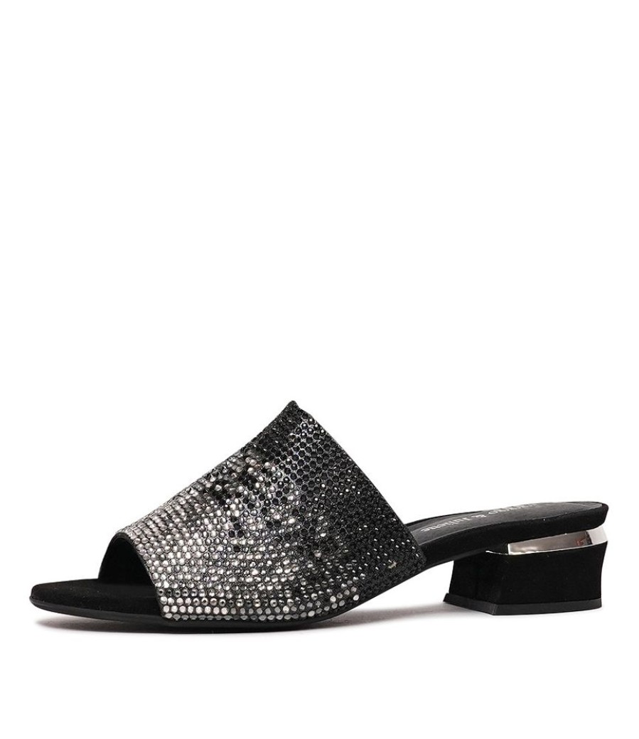 Sandals Django & Juliette | Tamarin Black Shimmer