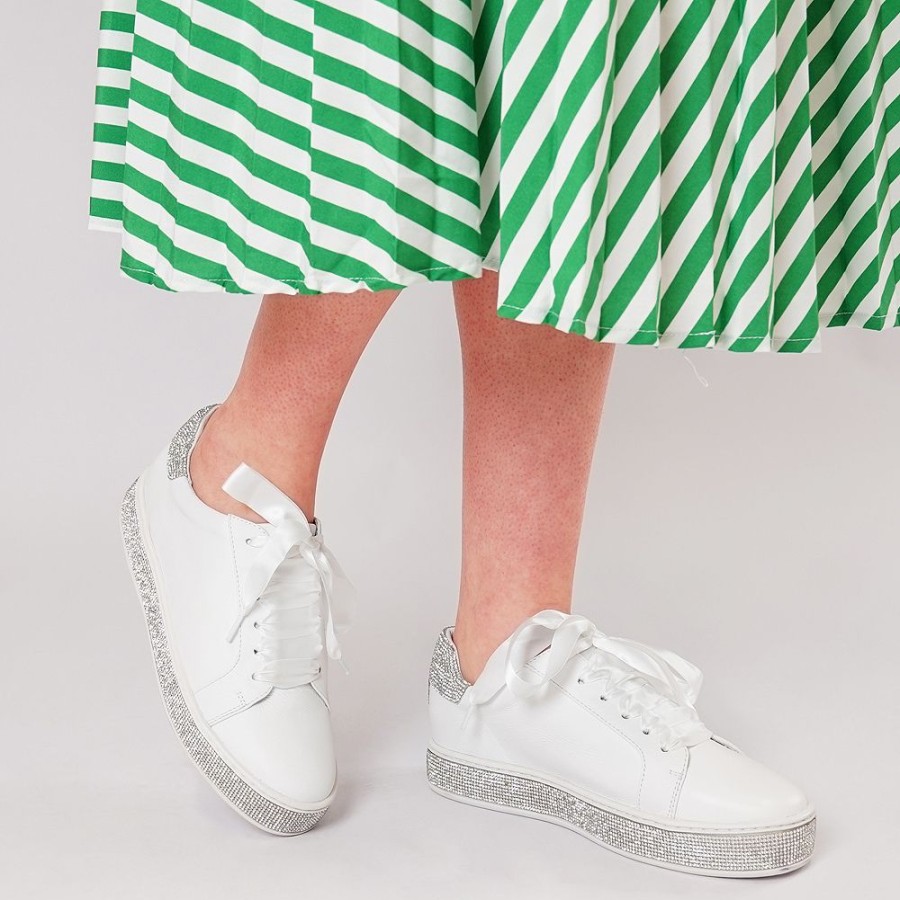 Flats Top End | Pluma White/ Silver