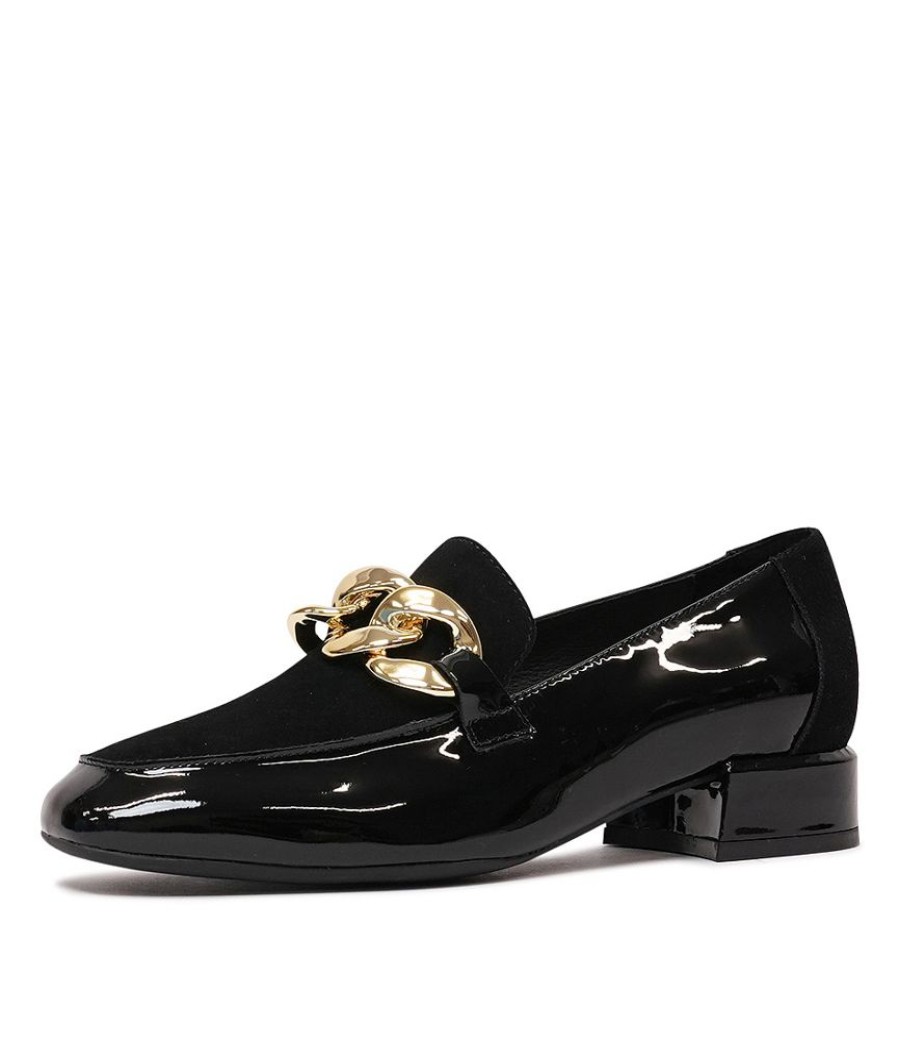 Flats Django & Juliette | Vivandy Black Patent/ Black Suede