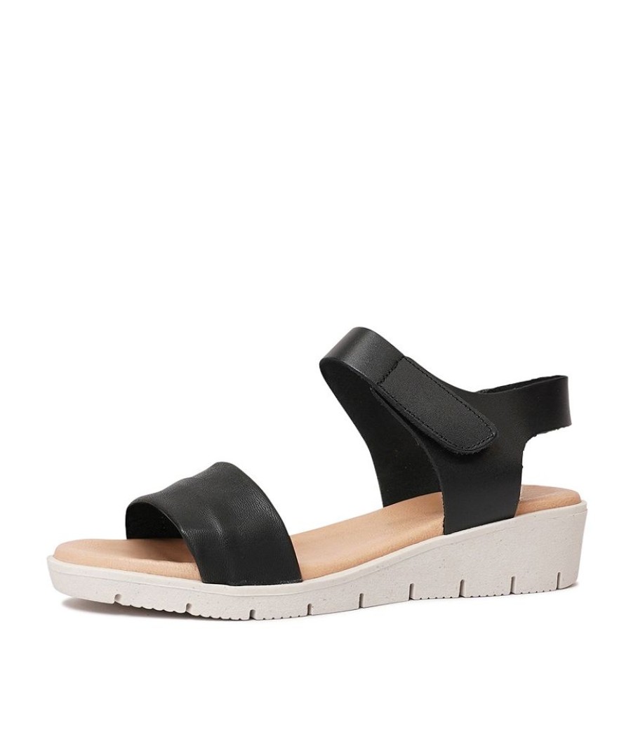 Sandals Nu By Neo Shoes | Camila Black Leather Sandals