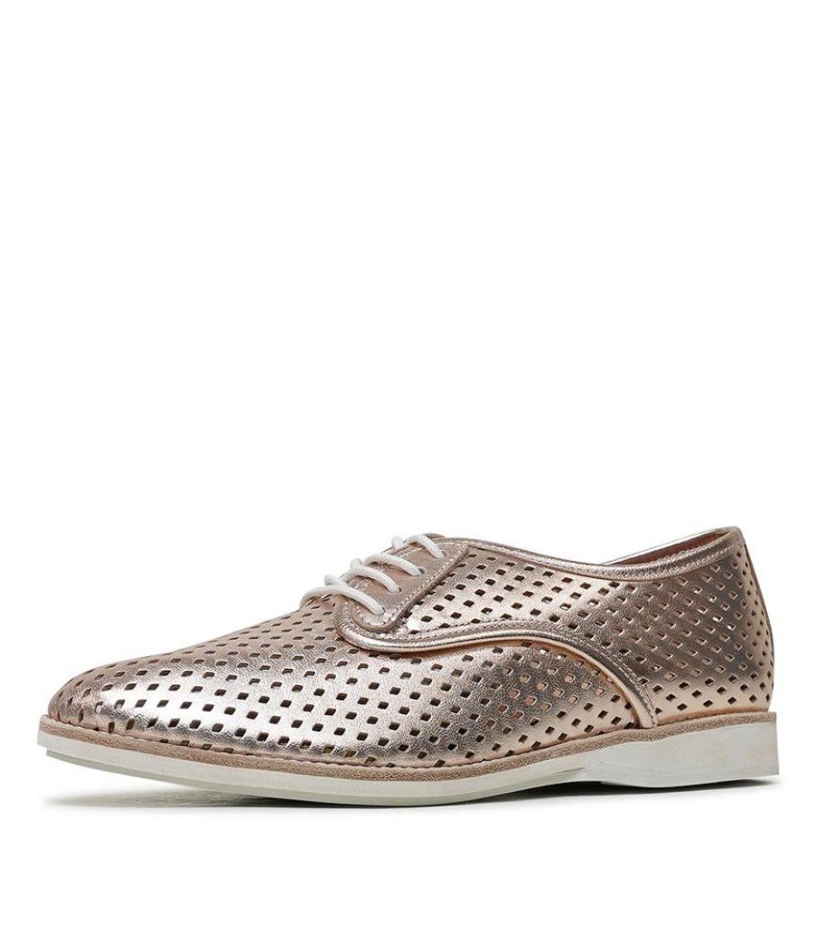 Flats Rollie | Derby Punch Rose Gold