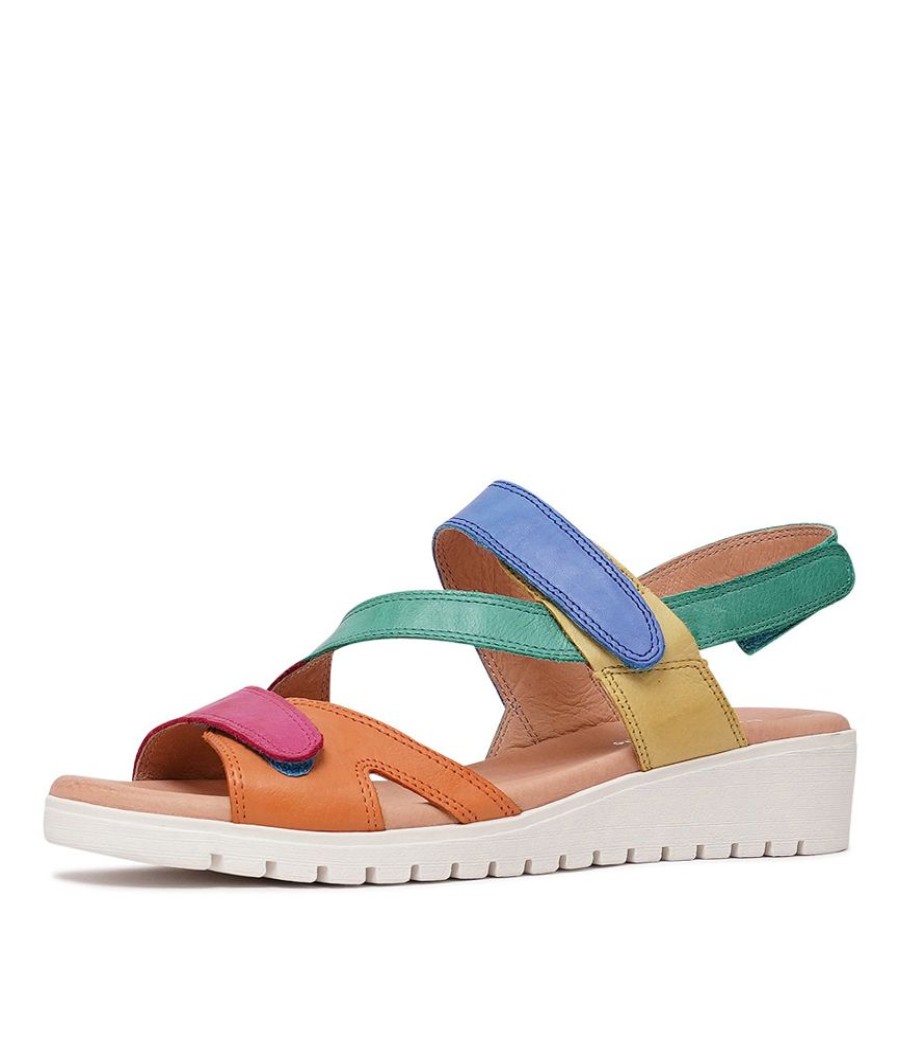 Sandals Django & Juliette | Melany Bright Multi Leather Sandals