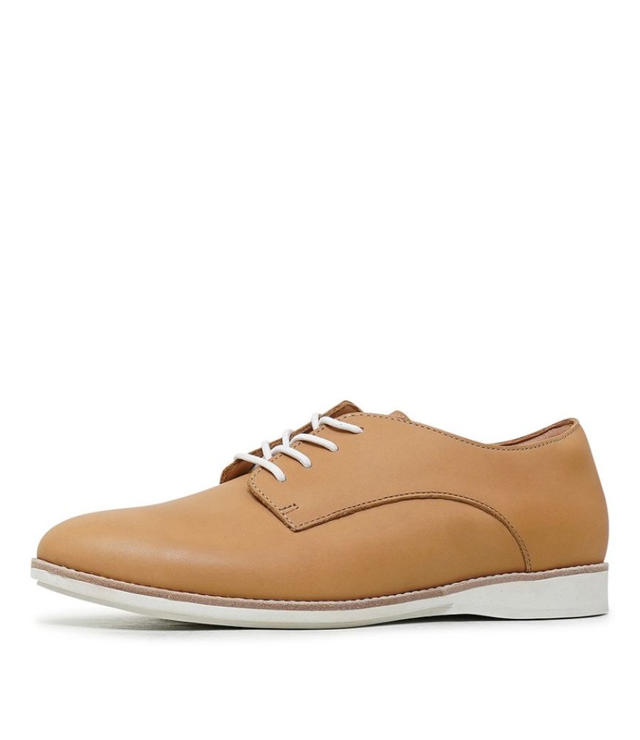 Flats Rollie | Derby Soft Tan