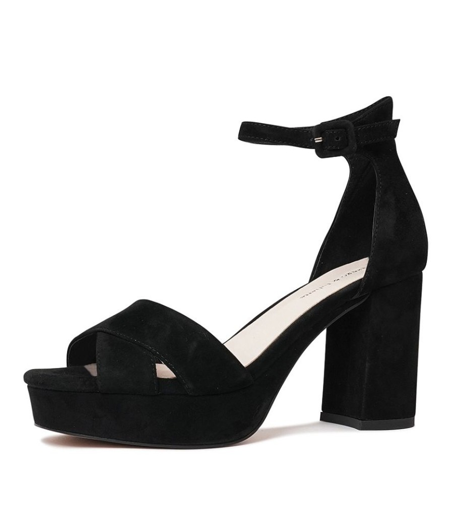 Heels Django & Juliette | Olonza Black Suede