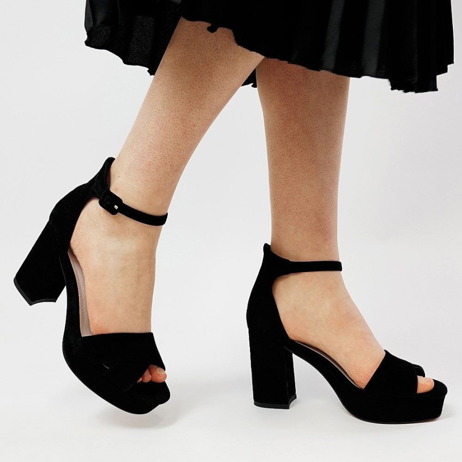 Heels Django & Juliette | Olonza Black Suede