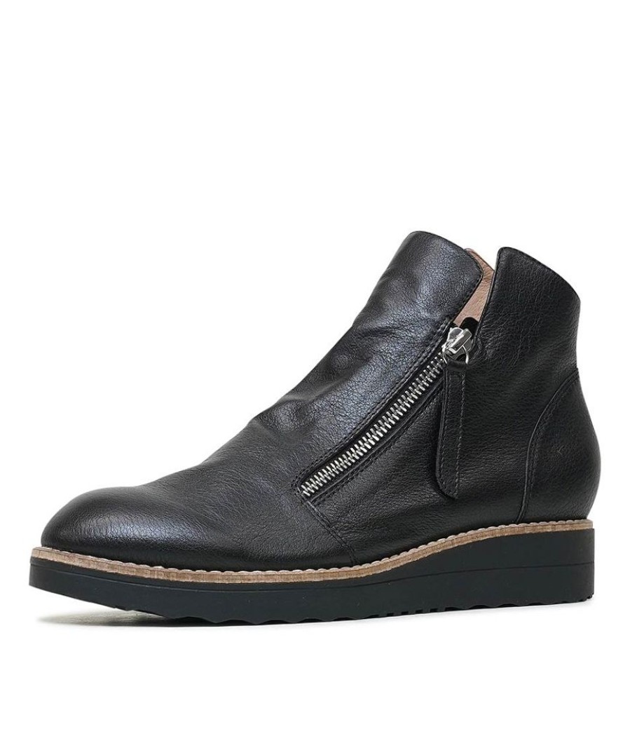 Boots Top End | Ohmy Black/ Black Leather Ankle Boots