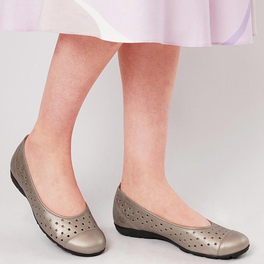 Flats Gabor | Skylar Metallic