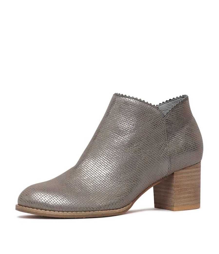 Boots Django & Juliette | Sharon Pewter Cut Leather