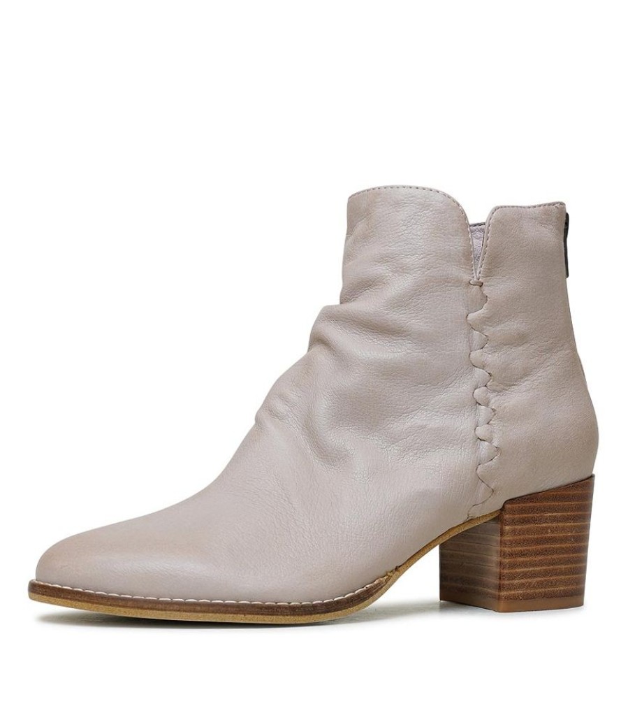 Boots Django & Juliette | Millie Cafe Leather Ankle Boots