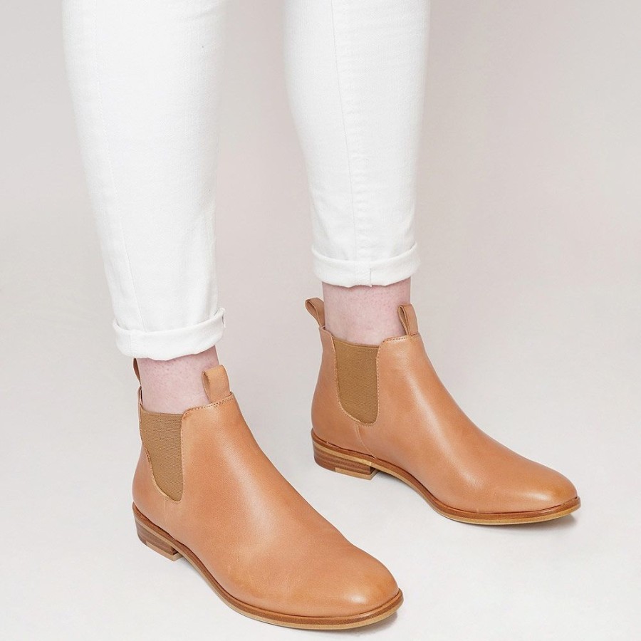 Boots Mollini Shoes | Wander Tan Leather Ankle Boots