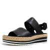 Sandals Django & Juliette | Atha Black Leather Sandals