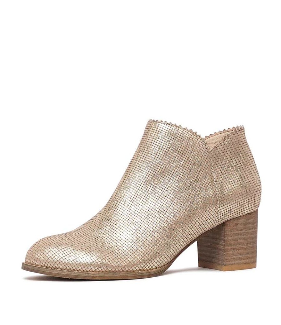 Boots Django & Juliette | Sharon Old Gold Cut Leather