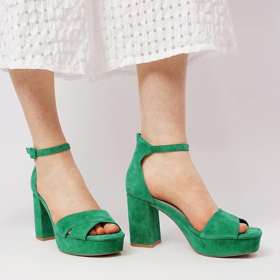 Heels Django & Juliette | Olonza Emerald Suede