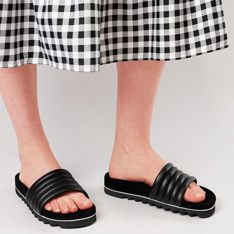 Sandals Rollie | Slide Tooth All Black