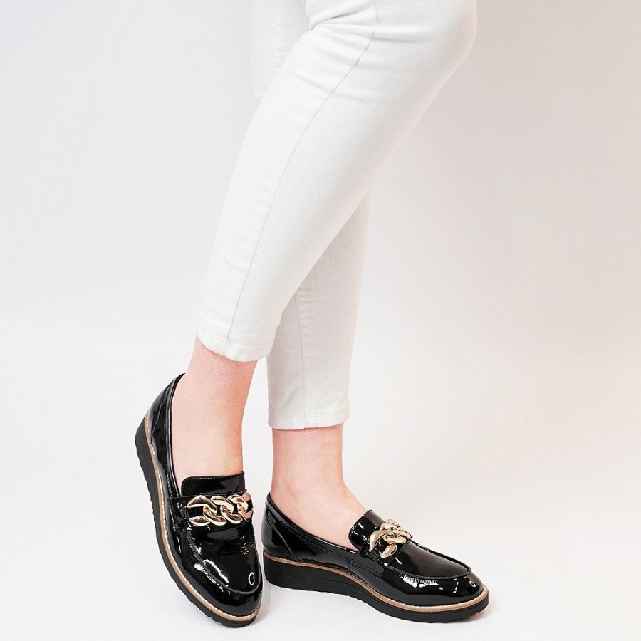 Flats Top End | Ozama Black Patent