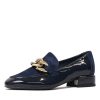 Flats Django & Juliette | Vivandy Navy Patent/ Navy Suede Loafers