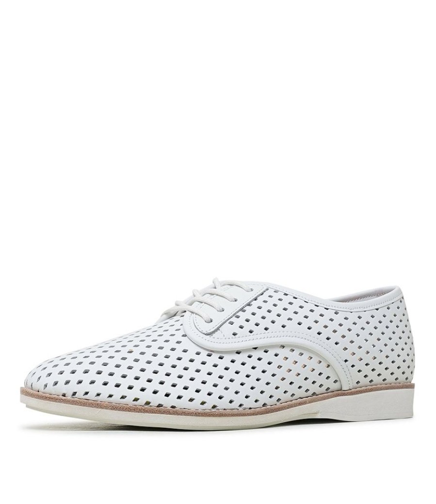 Flats Rollie | Derby Punch White