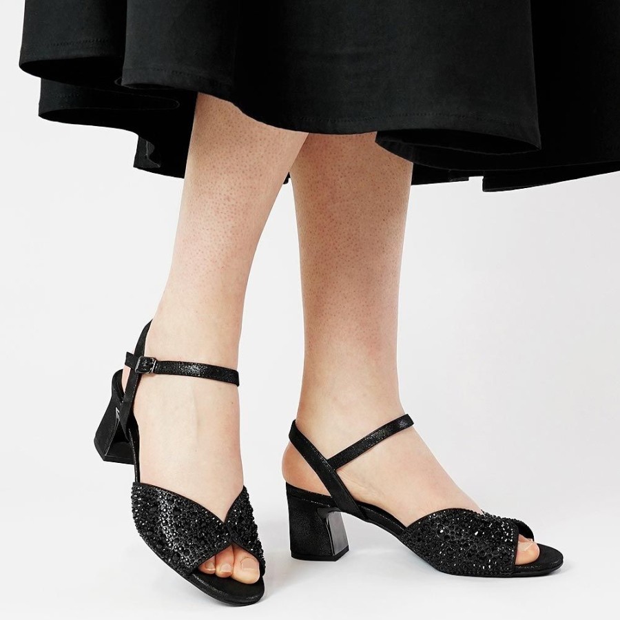 Heels Django & Juliette | Juba Black Shimmer