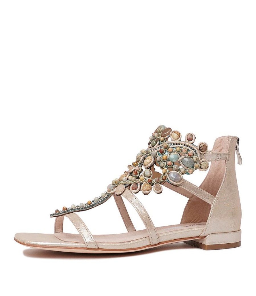 Sandals Django & Juliette | Menther Nude Shimmer