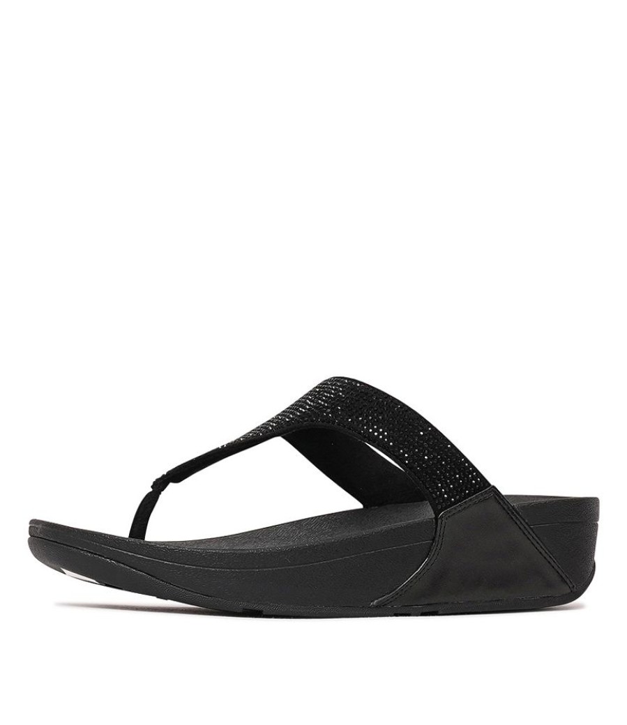 Sandals Fitflop | Lulu Crystal All Black