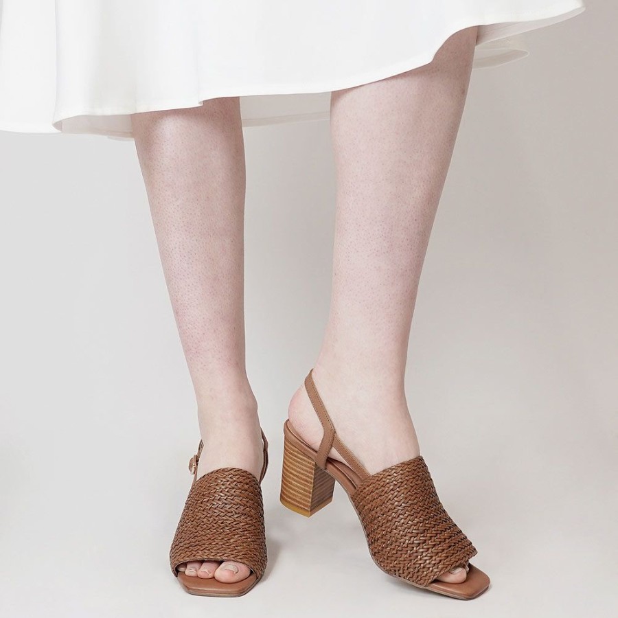 Heels Django & Juliette | Pickle Tan Weave