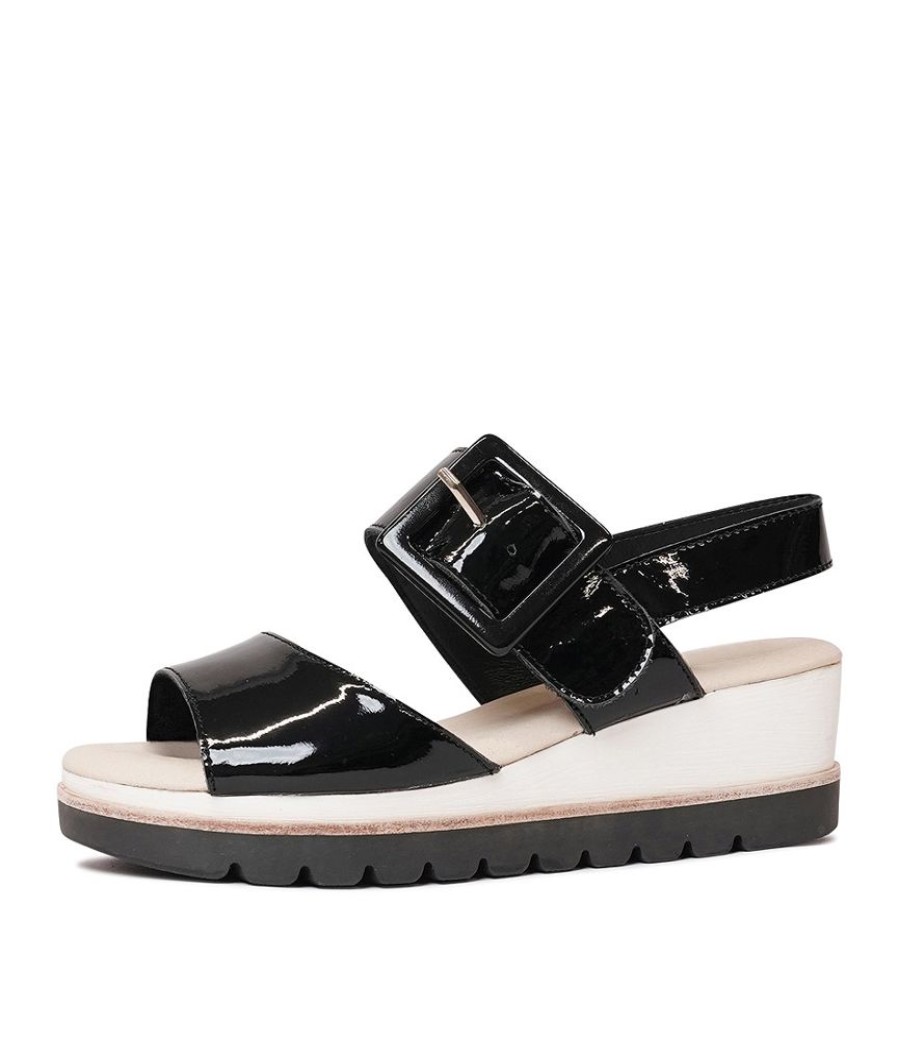 Sandals Django & Juliette | Wacie Black Patent