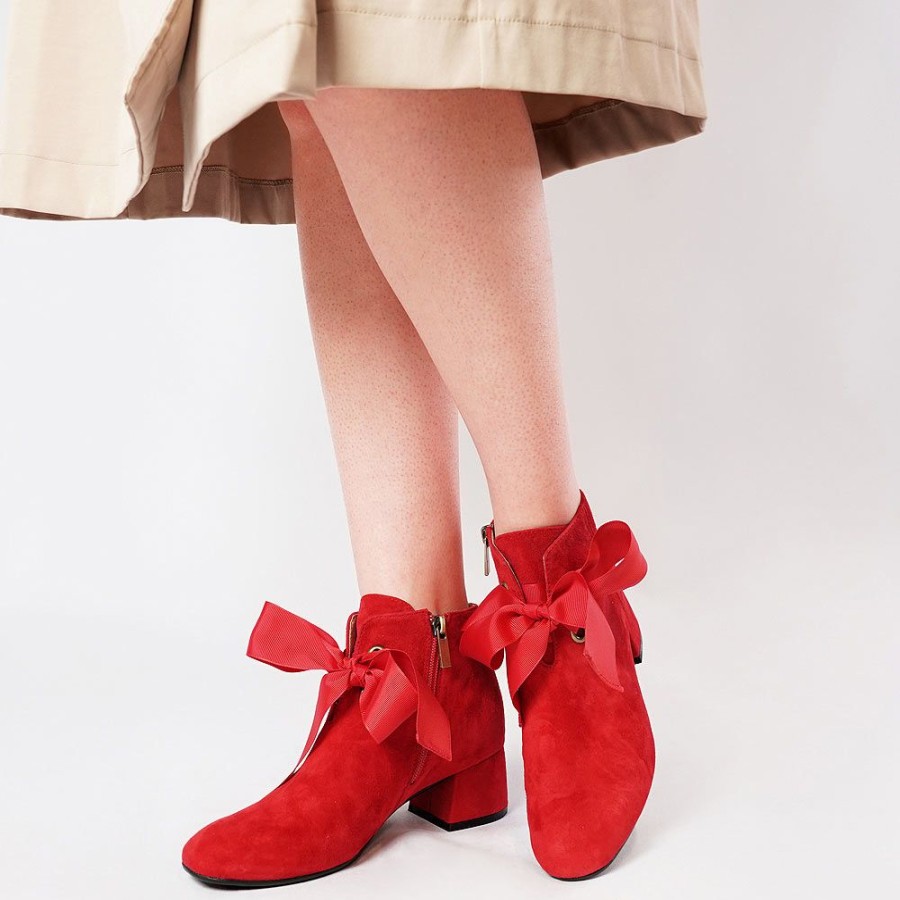 Boots Django & Juliette | Corla Red Suede