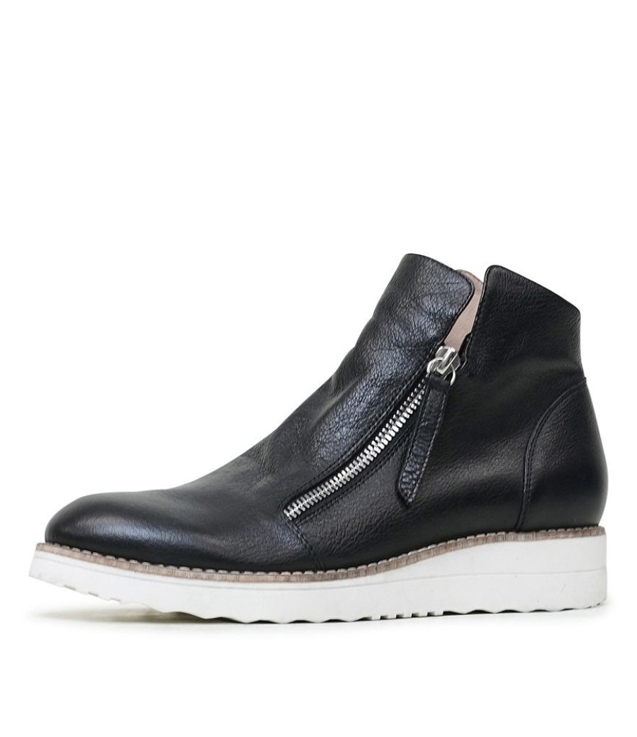 Boots Top End | Ohmy Black Leather Ankle Boots