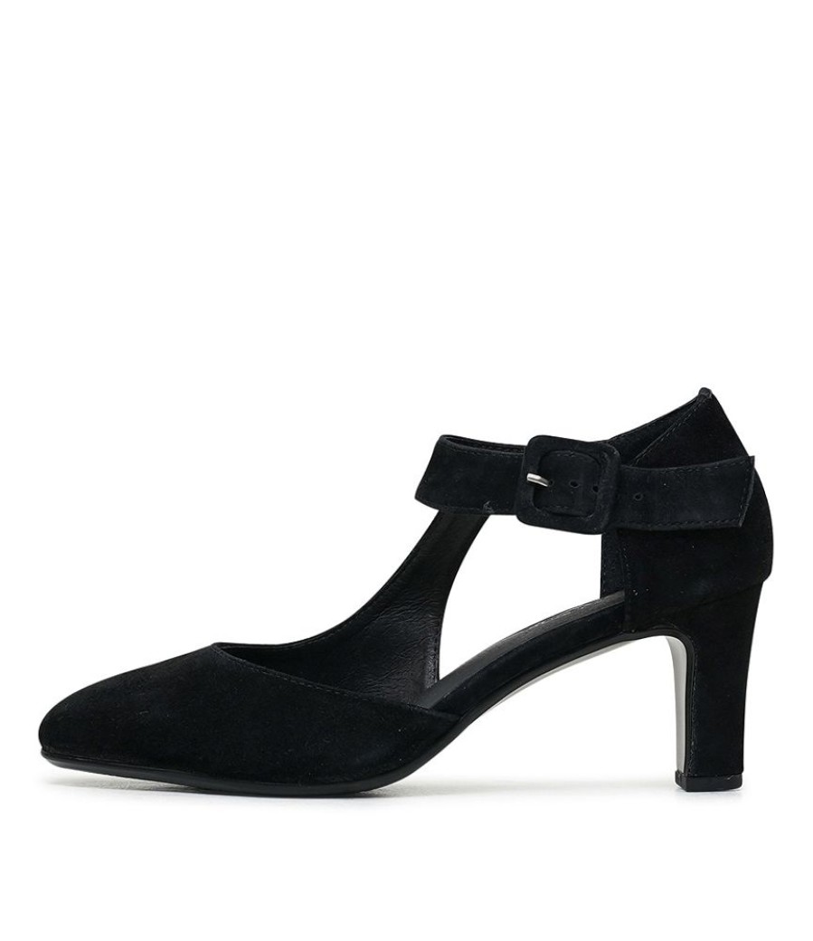 Heels Django & Juliette | Trinities Black Suede