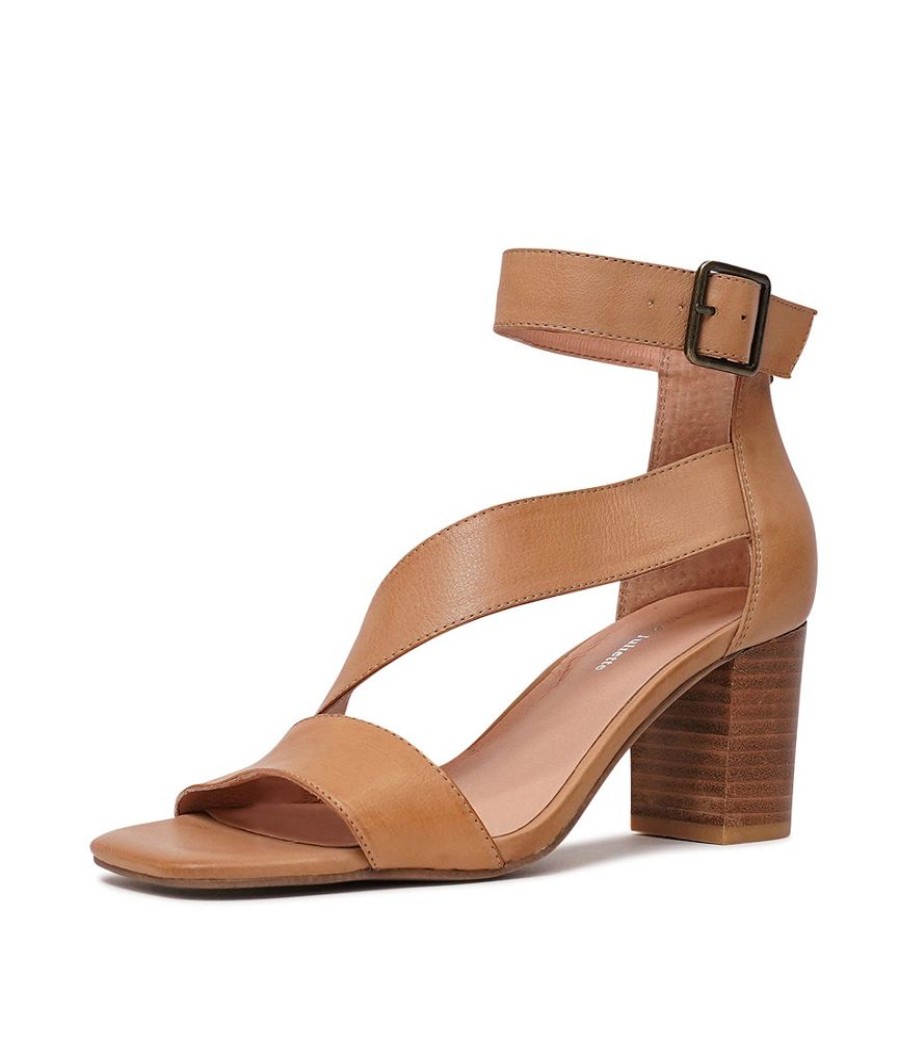 Heels Django & Juliette | Perant Dark Tan Leather Heels