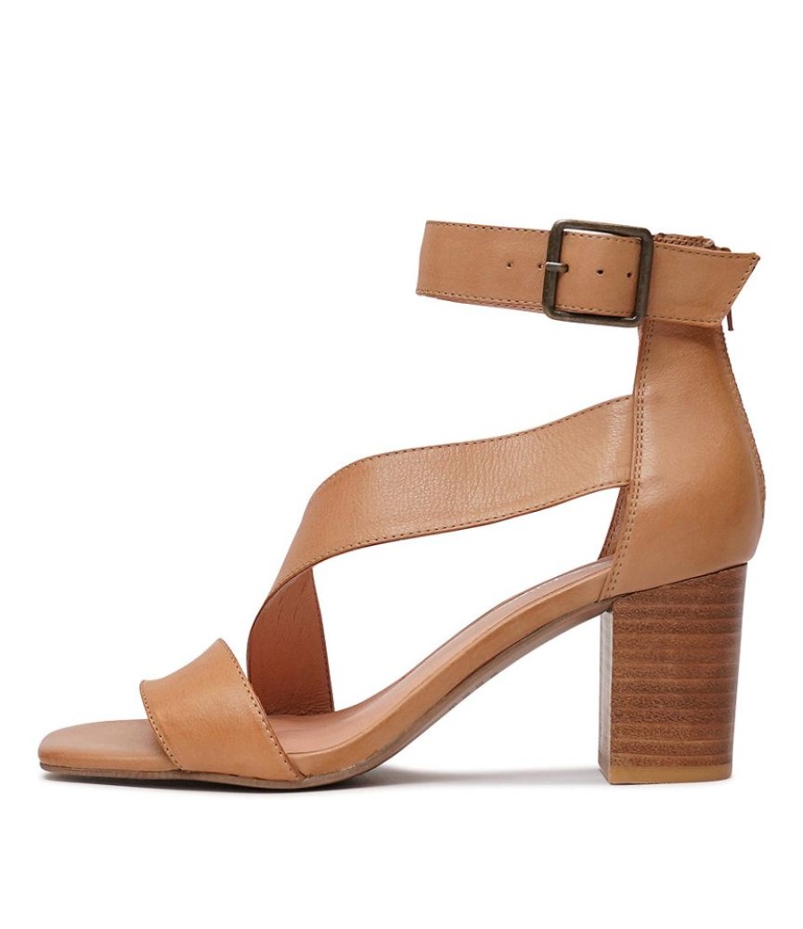 Heels Django & Juliette | Perant Dark Tan Leather Heels