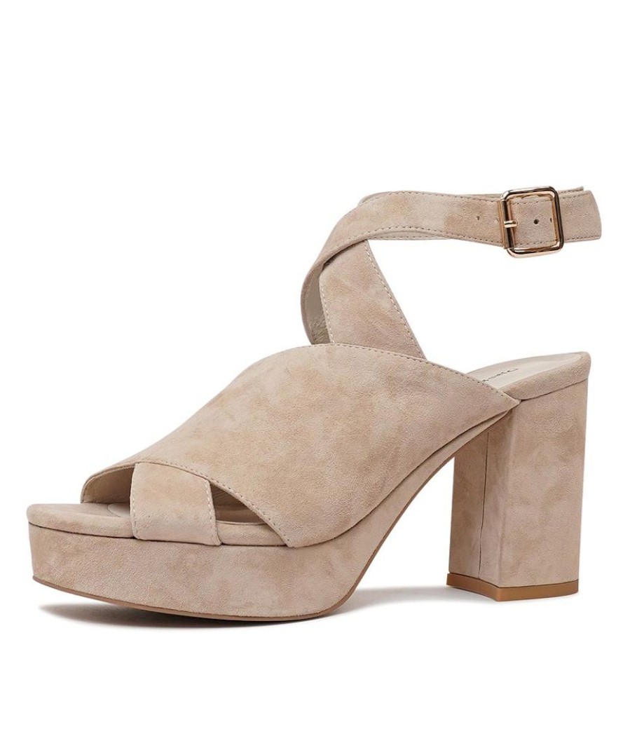 Heels Django & Juliette | Ojulie Latte Suede