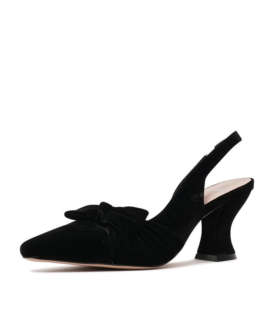 Heels Mollini Shoes | Ciella Black Velvet