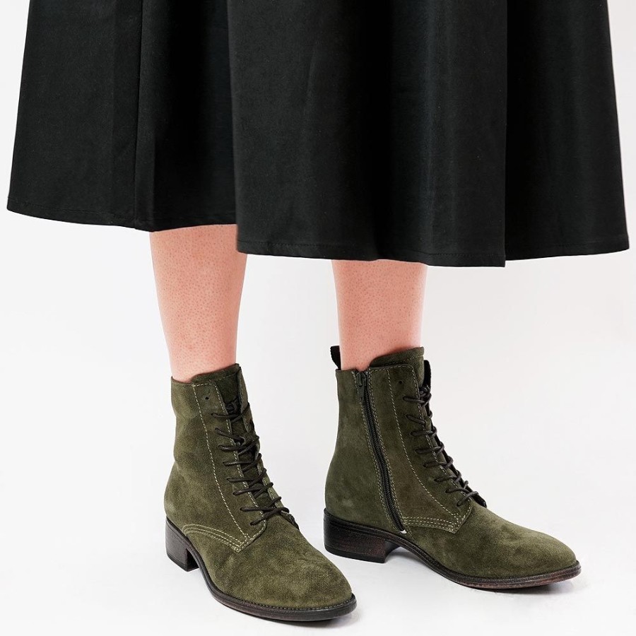 Boots EOS Shoes | Celia Artichoke Suede