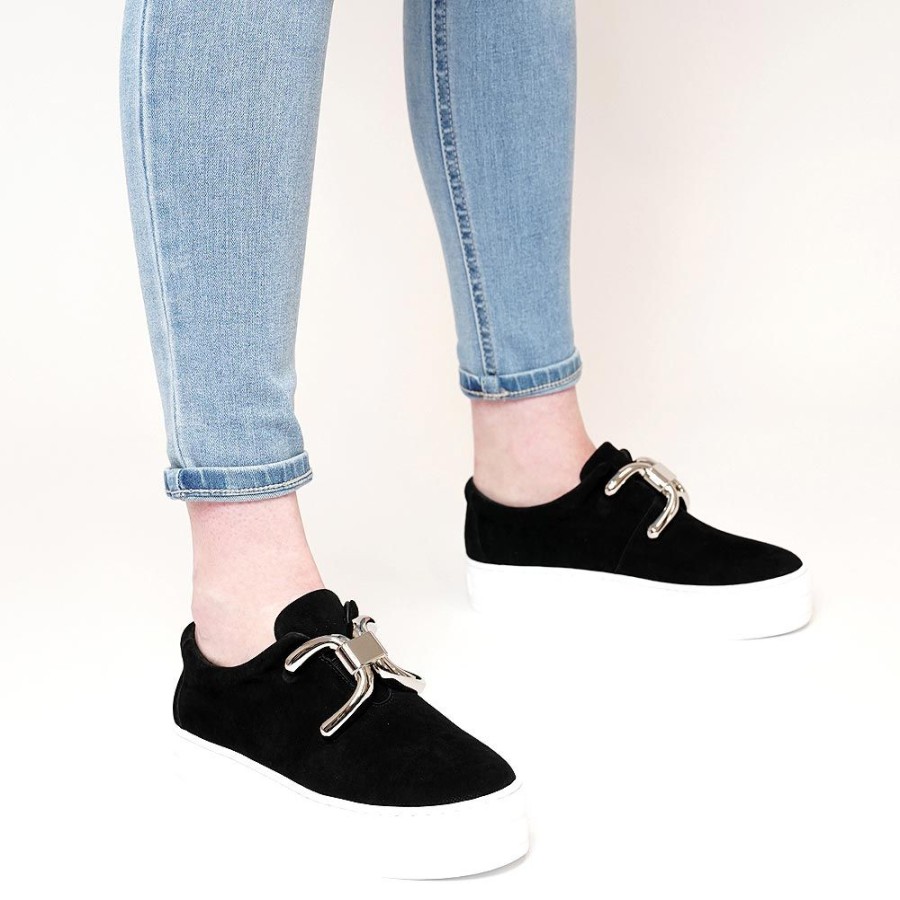 Flats Django & Juliette | Shelina Black Suede