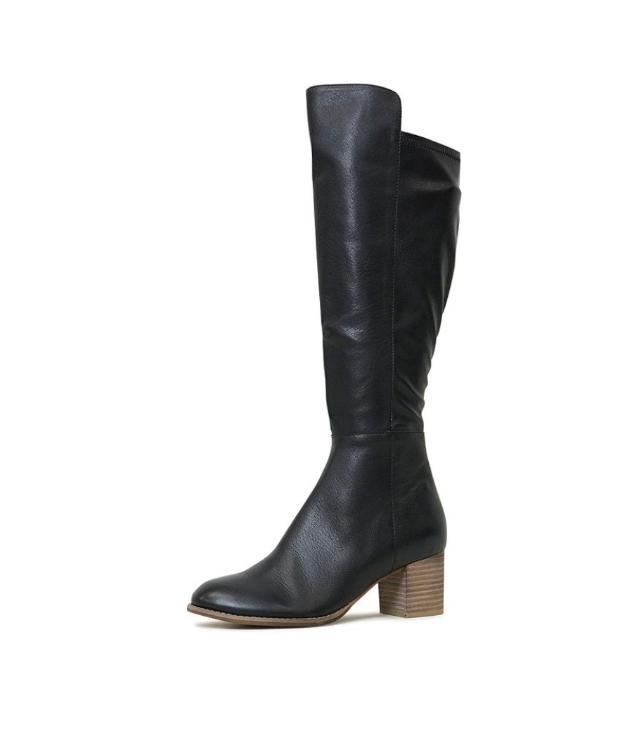 Boots Django & Juliette | Setley Black/ Natural Heel