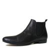 Boots EOS Shoes | Nila Black Leather Ankle Boots