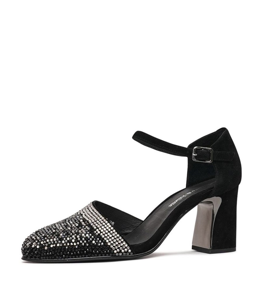 Heels Django & Juliette | Keeka New Black Suede